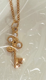 Alana Pearl Key Necklace