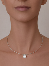 Vera Slim Silver Necklace