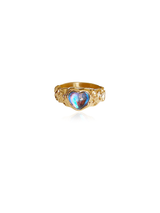 Heart Moonstone Ring