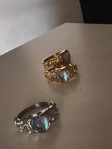 Heart Moonstone Ring