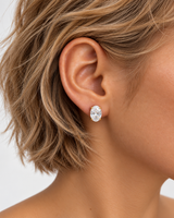 Vera Oval Stud Earring