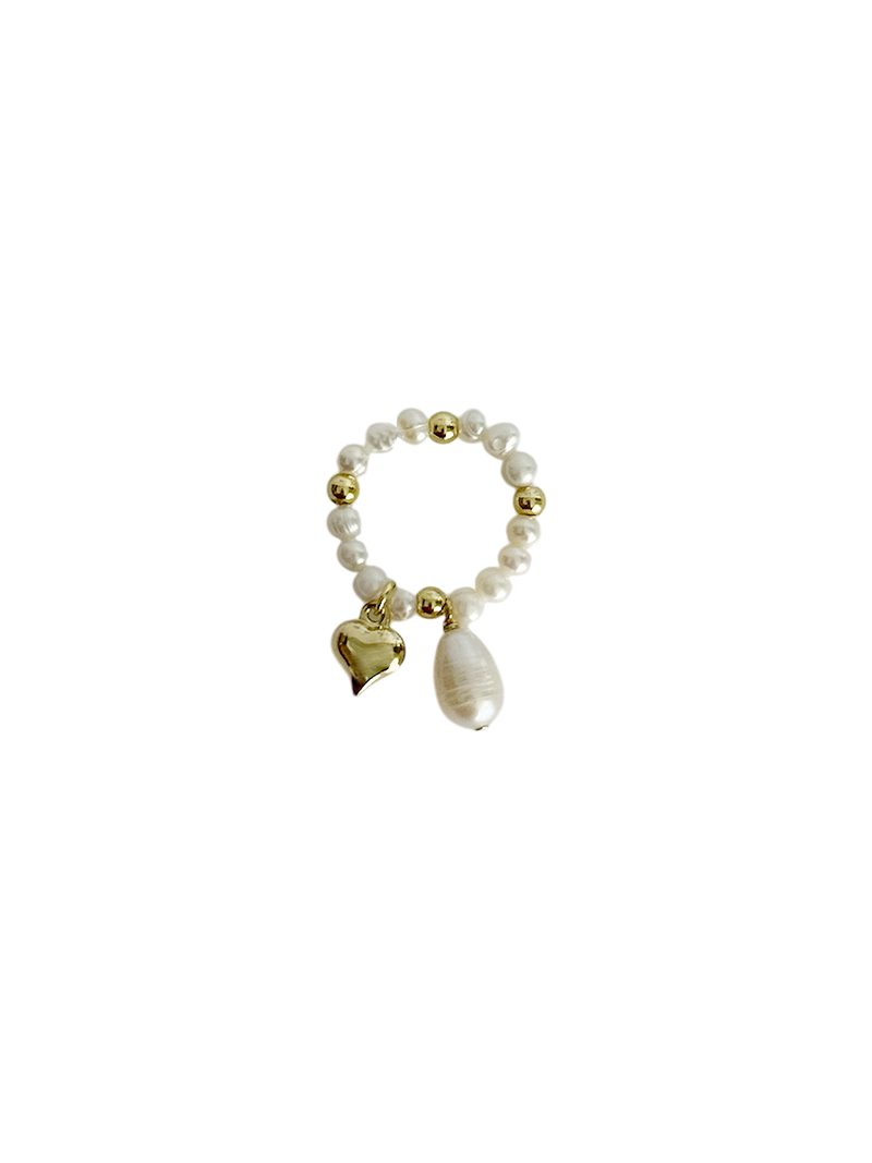 Alana Pearl Heart Ring