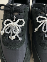 Pearl Clear Bow Charm