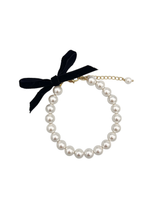 Velvet bow ball Pearl Bracelet