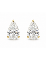 Vera Pear Stud Lemon Yellow Earring