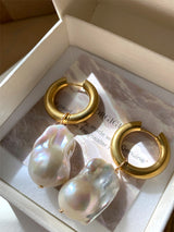 RAYNA GENUINE PEARL EARRING