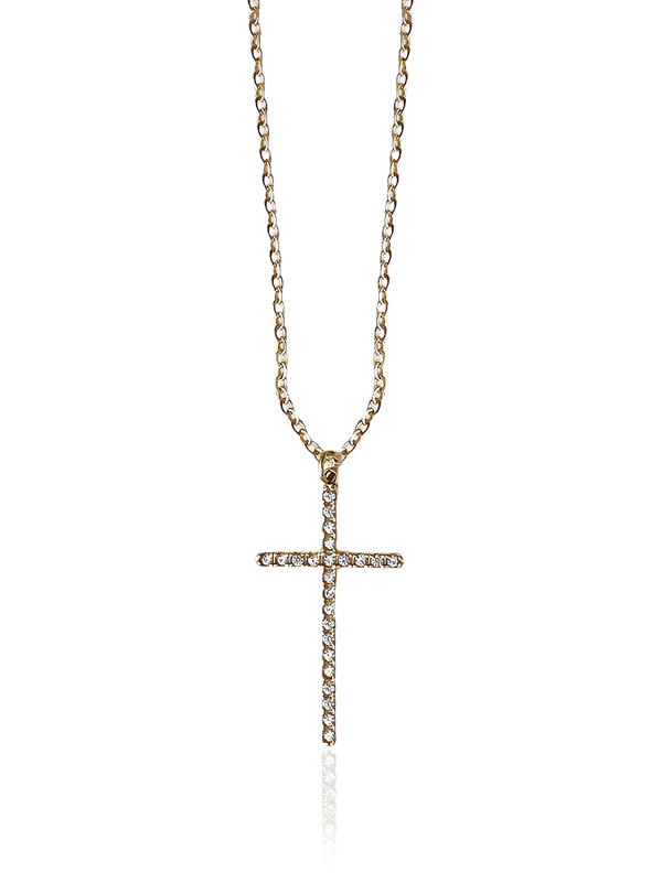 Cubic Cross Necklace