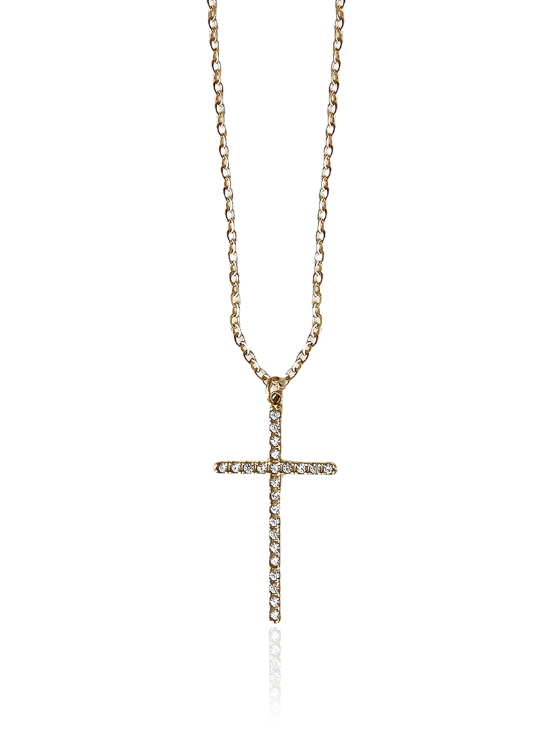 Cubic Cross Necklace