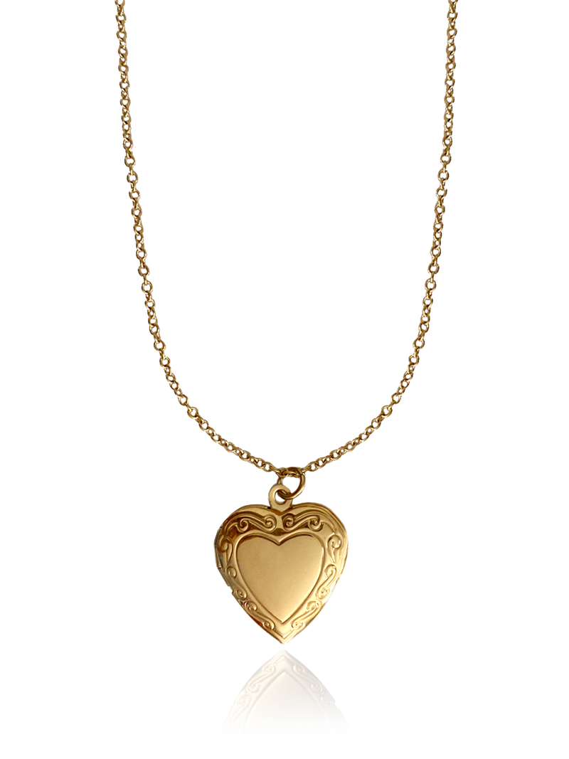 Rosa Heart Locket Necklace