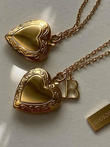 Rosa Heart Locket Necklace